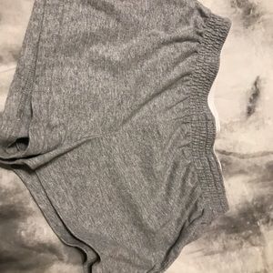 Grey cheerleading shorts